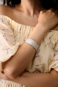 BRAZALETE FLORAL DE PLATA